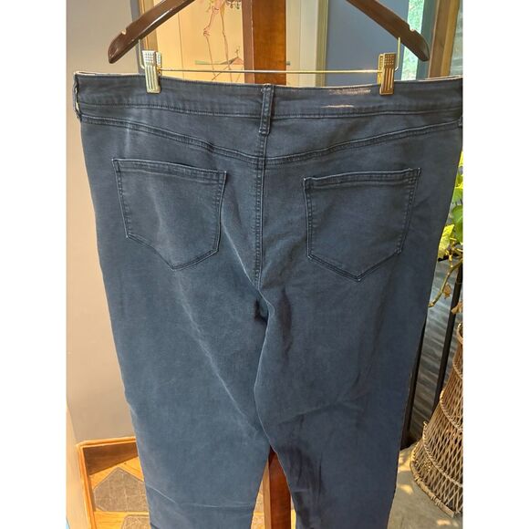 Plus Size Women's Vintage Style Sonoma Faded Black Straight Jeans size 20W - Picture 5 of 7